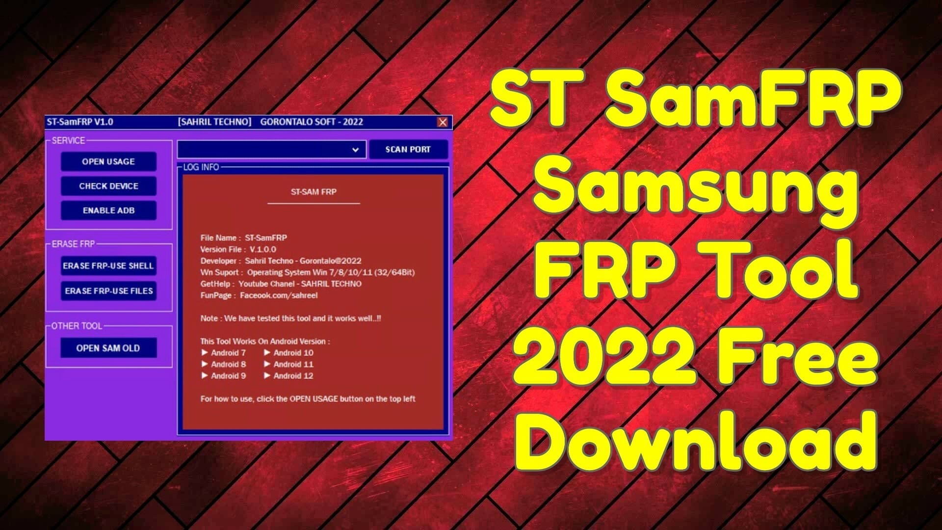 G ST - Sam FRP Tool V4.0) Latest Version Free Download