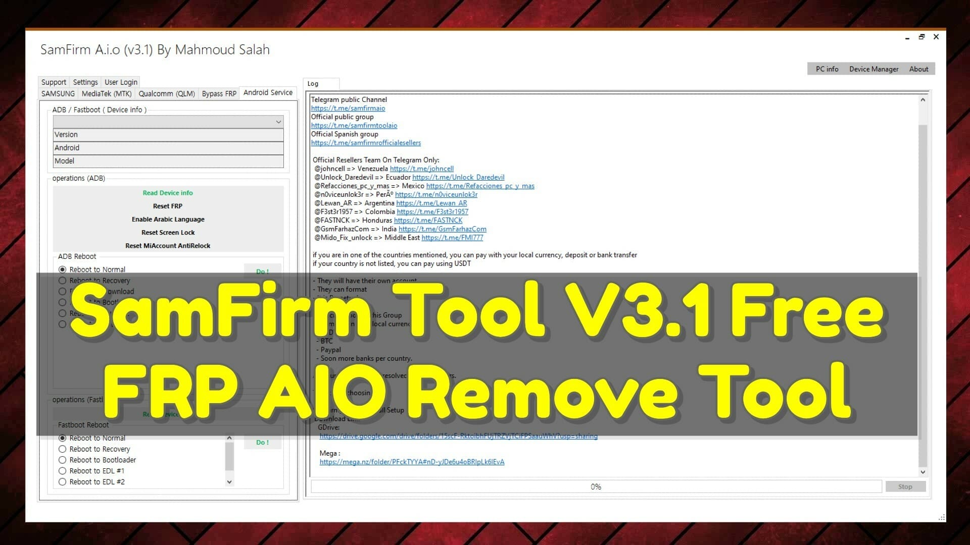 Download samfirm tool v3. 1 free frp aio remove tool