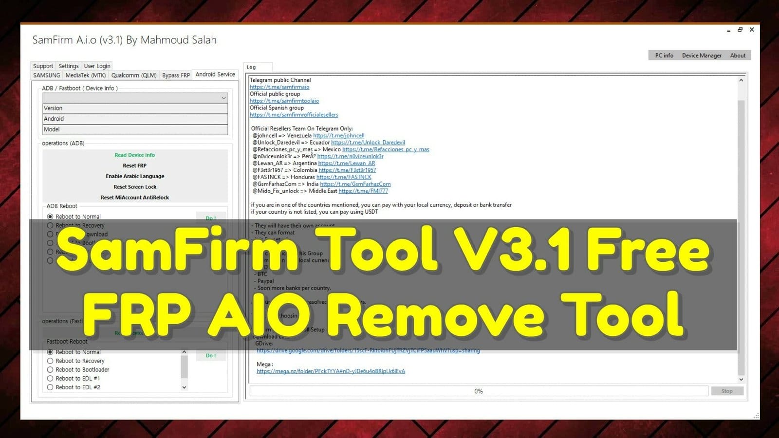 Download samfirm tool v3. 1 free frp aio remove tool