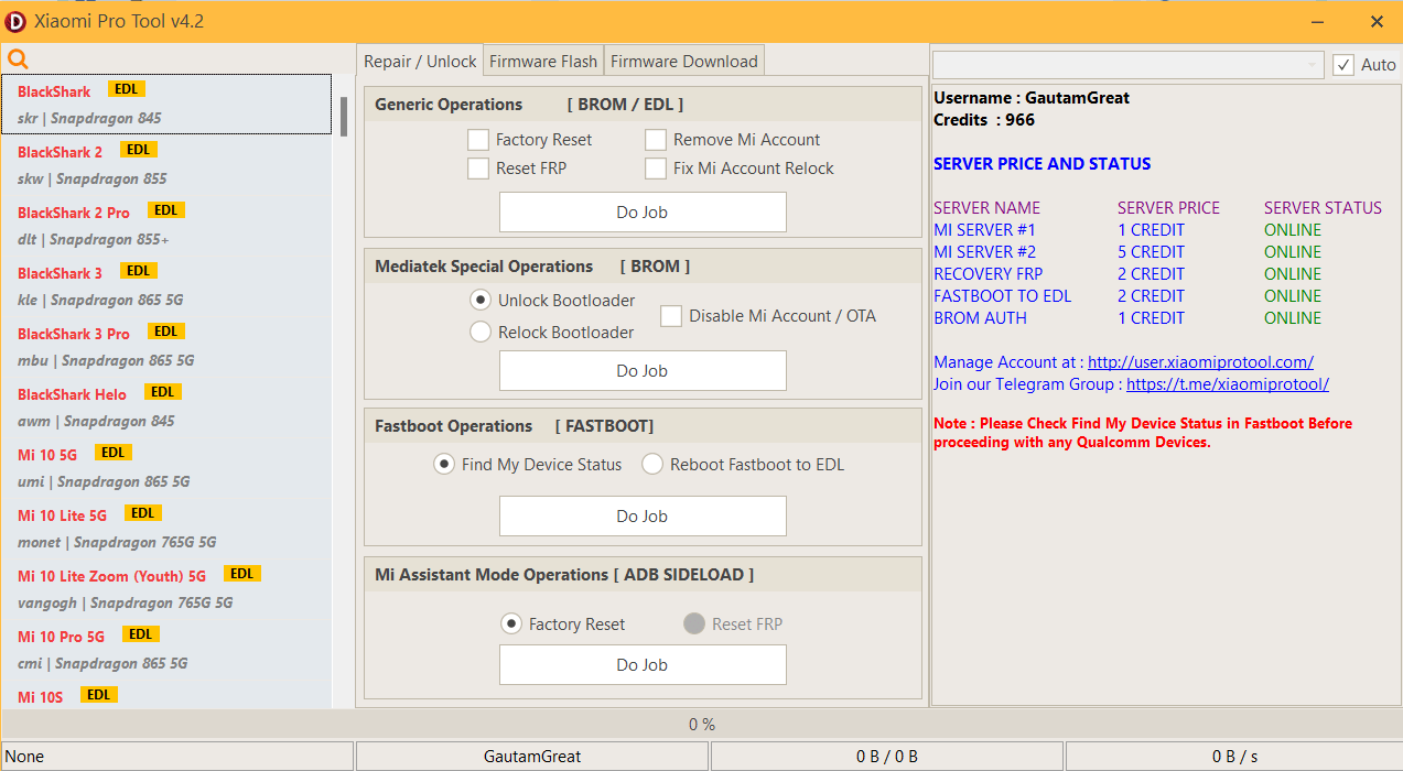 Xiaomi pro tool