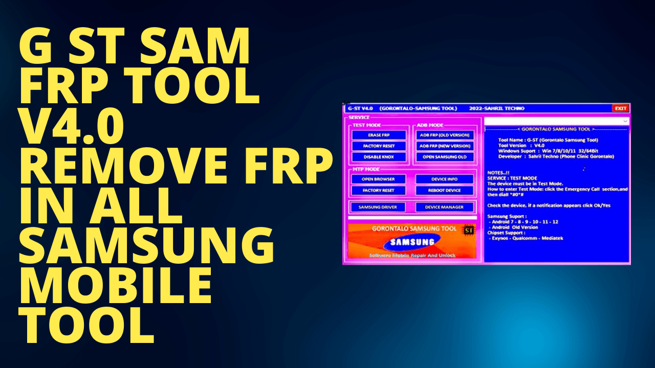 G st sam frp tool v4. 0 download samsung frp tools