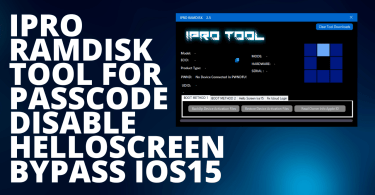 IPRO Ramdisk Tool for Passcode Disable HelloScreen Bypass IOS15