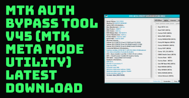 MTK Auth Bypass Tool V45 (MTK META MODE UTILITY) Latest Download