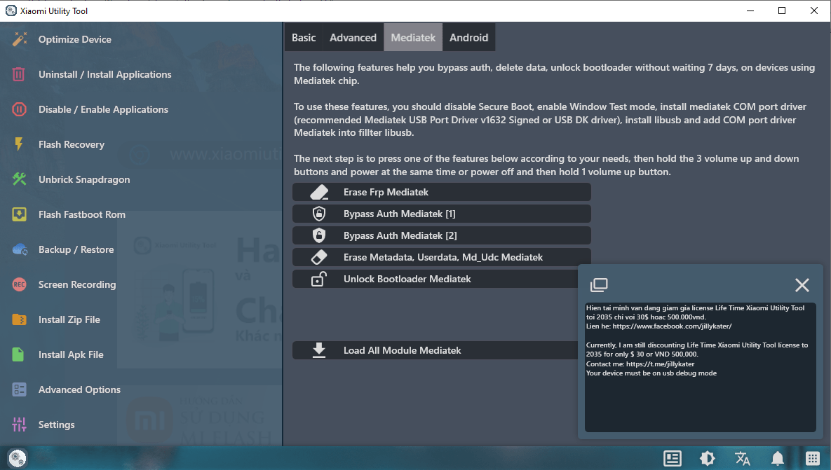 Xiaomi utility tool Download xiaomi utility tool v6. 2. 3 english version tool