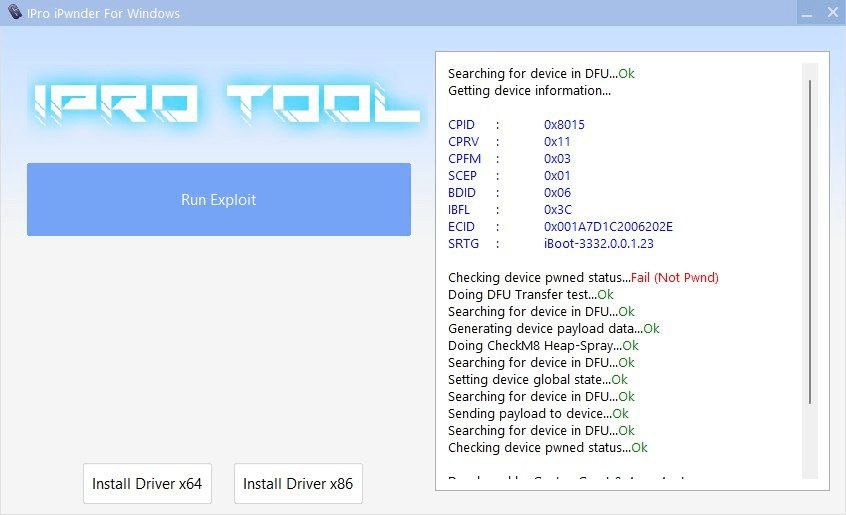 Download ipro ipwnder (pwndfu) windows tool