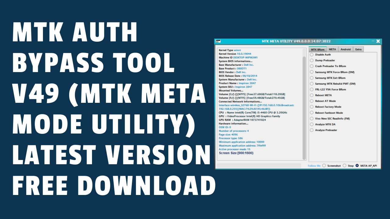 Mtk meta mode utility v49 latest version free download