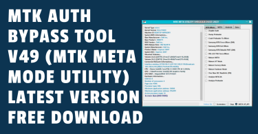MTK Auth Bypass Tool V49 (MTK META MODE UTILITY) Latest Version Free Download