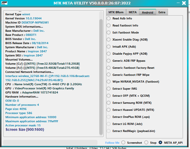 Mtk auth bypass tool v50 (mtk meta modeutility) latest version free download