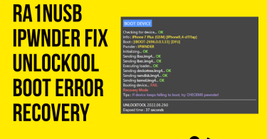 Ra1nusb ipwnder fix unlockool boot error recovery