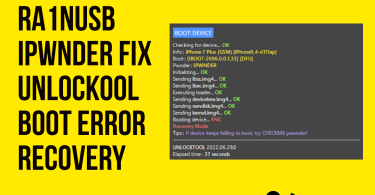 Ra1nUSB iPwnder Fix Unlockool Boot Error Recovery