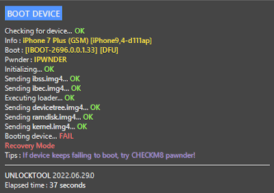 Ra1nusb ipwnder v1. 0 fix unlockool boot error recovery