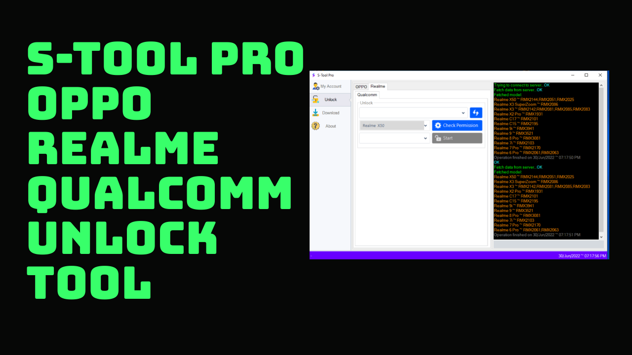 S-tool pro rc1 oppo / realme unlock tool