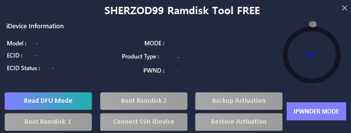 Sherzod99 ramdisk tool for windows ios 15 icloud bypass free tool