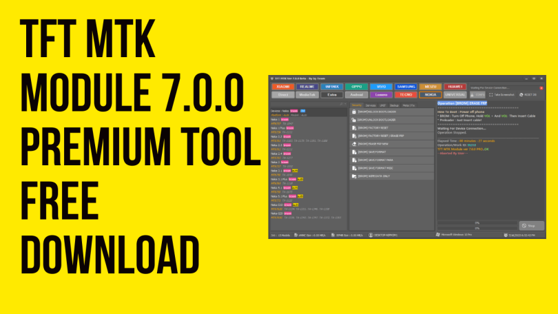 TFT MTK Module 7.0.0 Beta Premium Latest Tool Free Download