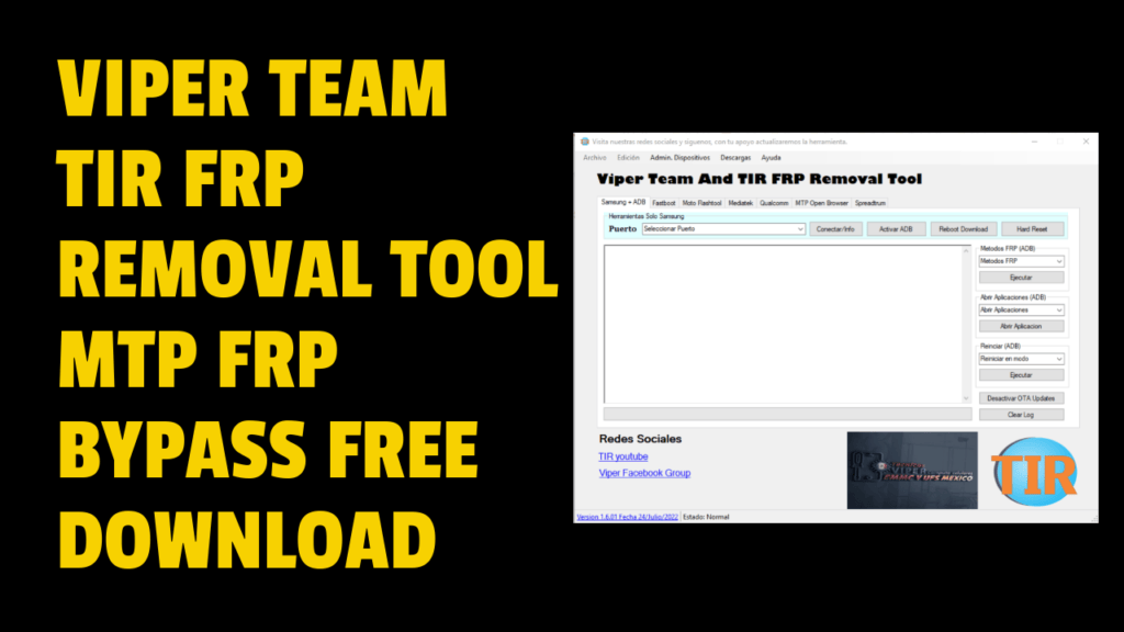 Viper team tir frp removal tool mtp frp bypass free download