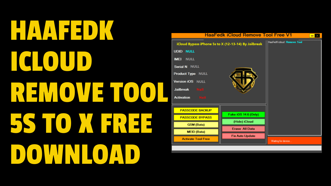 Haafedk icloud remove tool free v1 free download Haafedk icloud remove tool 5s to x free download