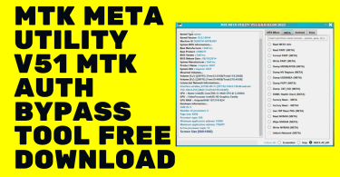 MTK META Utility V51 MTK AUTH Bypass Tool Free Download