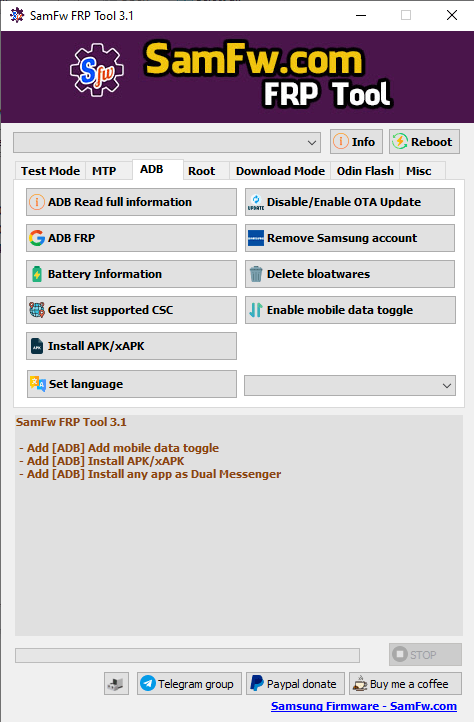 Samfw frp tool 3. 1 - remove samsung frp one click Samfw frp tool 3. 1 - remove samsung frp one click