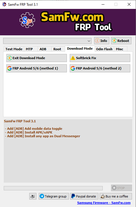 Samfw frp tool 3. 1 - remove samsung frp one click Samfw frp tool 3. 1 - remove samsung frp one click