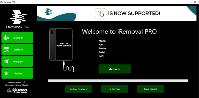 iRemoval PRO v5.6 / iRa1n v1.5 All Bugs Fix Windows Tool Free Download