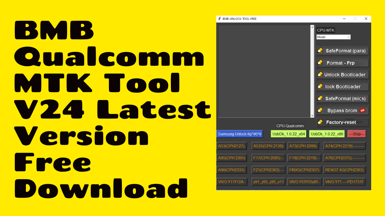 Bmb v26 mtk qualcomm unlock tool Bmb qualcomm mtk tool v26 latest version free download