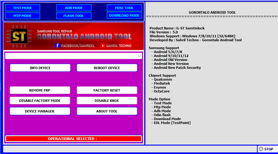 G-st samunlock v5. 0 samsung frp tool free download G-st samunlock v5. 0 samsung frp tool free download