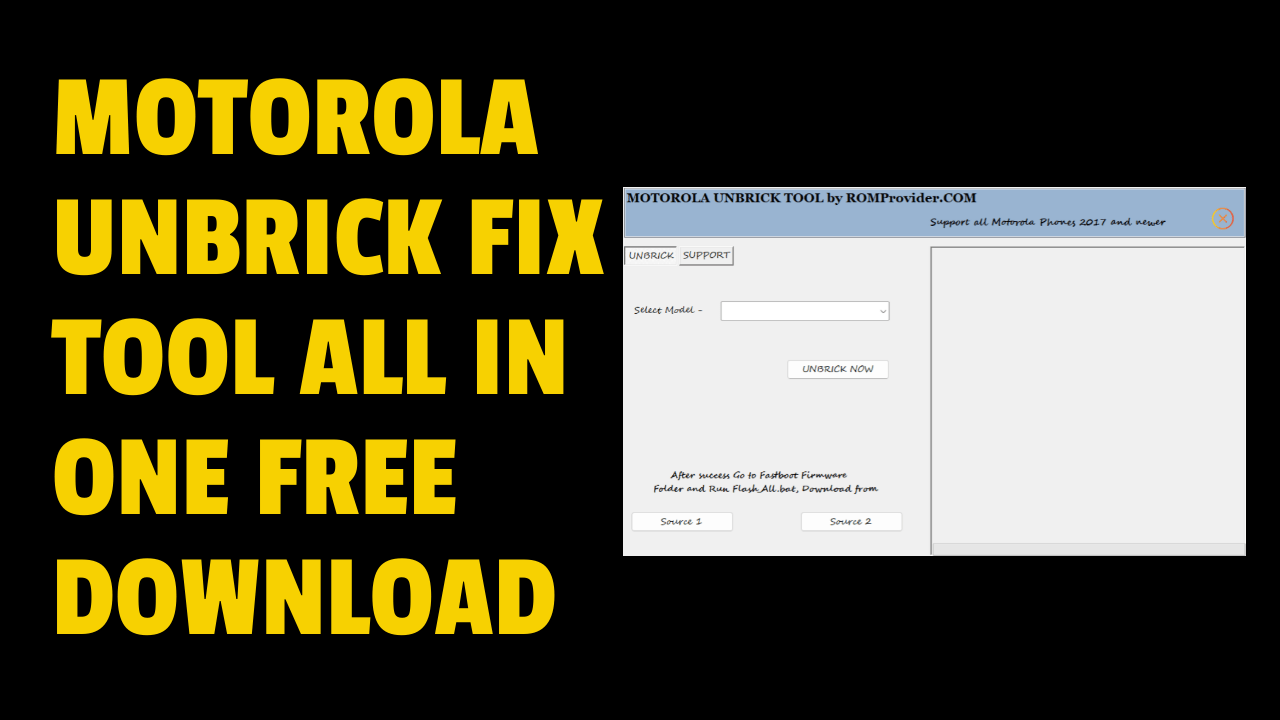 Download motorola unbrick tool v1. 0 - edl mode