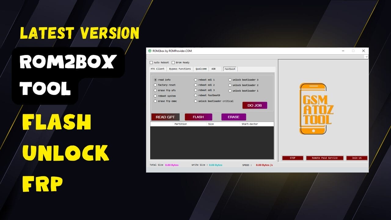 Rom2box tool latest version download flash, unlock & frp