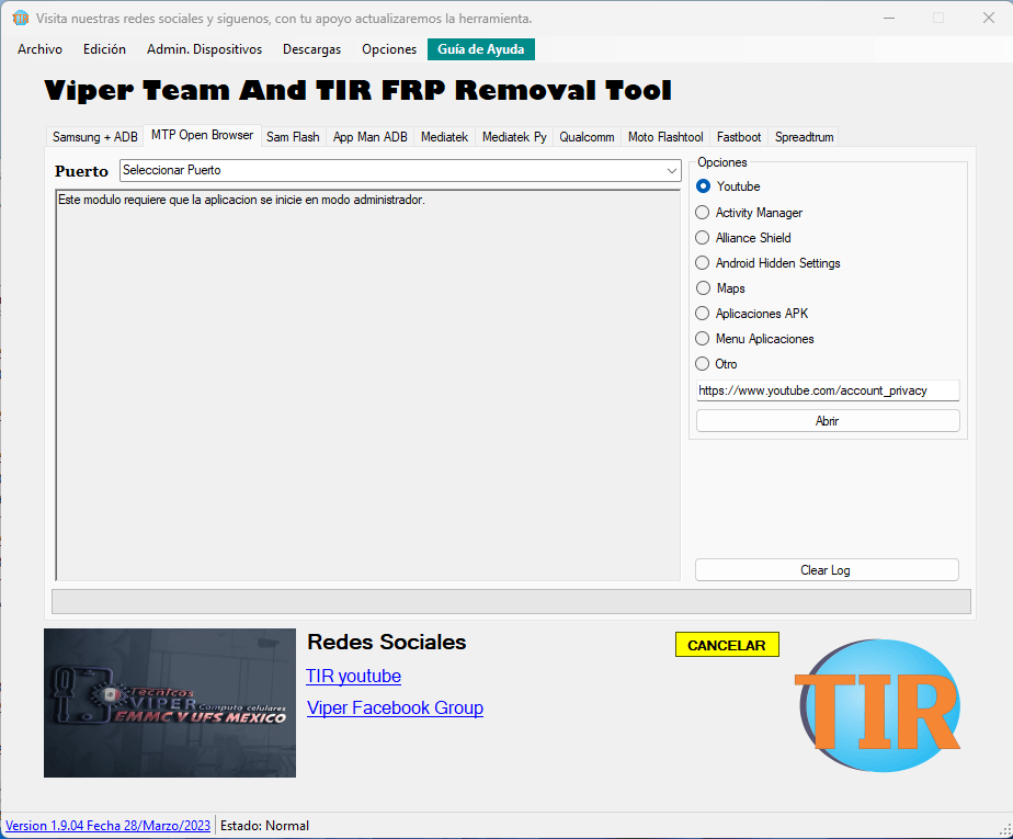 Viper team tir frp removal tool