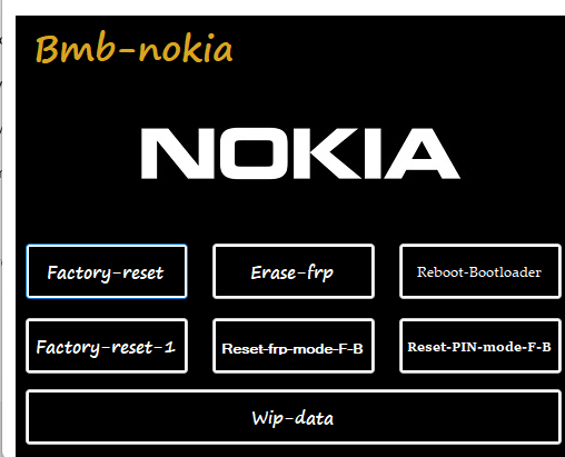 Bmb nokia tool v. 1 one click pin pattern remove tool