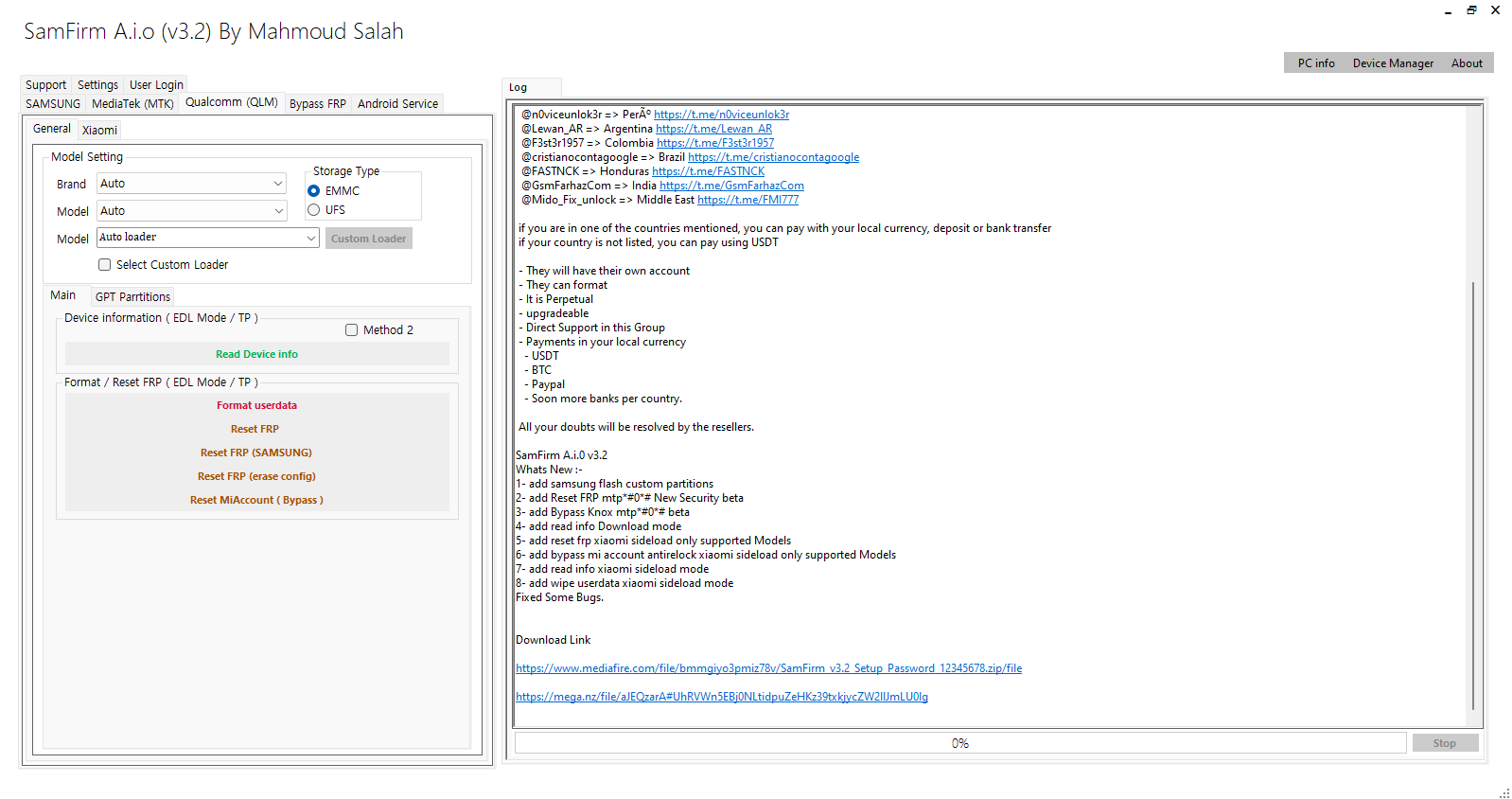 Download samfirm tool v3. 2 free latest frp aio remove tool