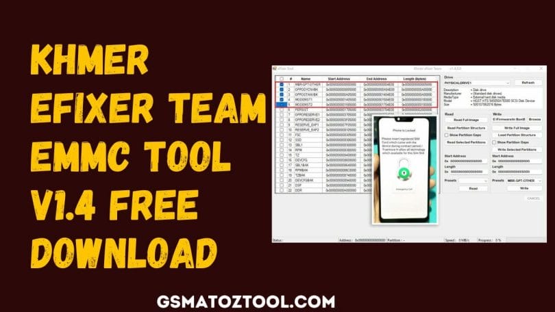 Download Khmer eFixer Team EMMC V1.4.0.0 Tool