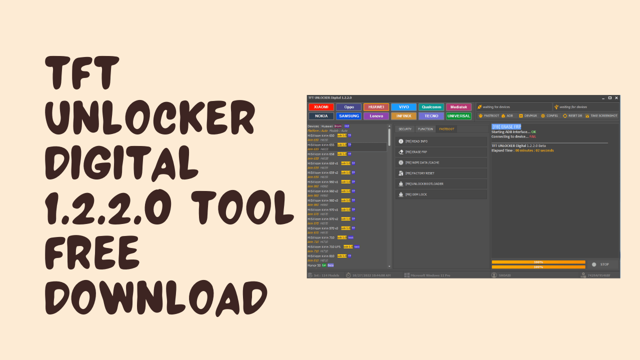 Download tft unlocker digital 1. 2. 2. 0 latest tool