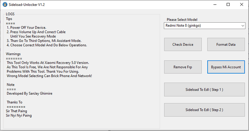 Xiaomi sideload unlocker tool Xiaomi sideload unlocker tool