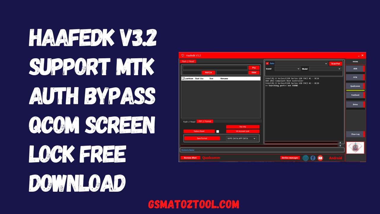 Haafedk v3. 1 qualqumm mtk frp latest updted tool