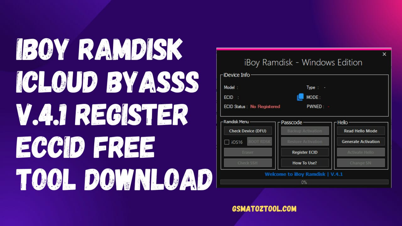 Iboy ramdisk icloud byasss v. 4. 1 register eccid free tool download Iboy ramdisk icloud byasss v. 4. 1 register eccid free tool download