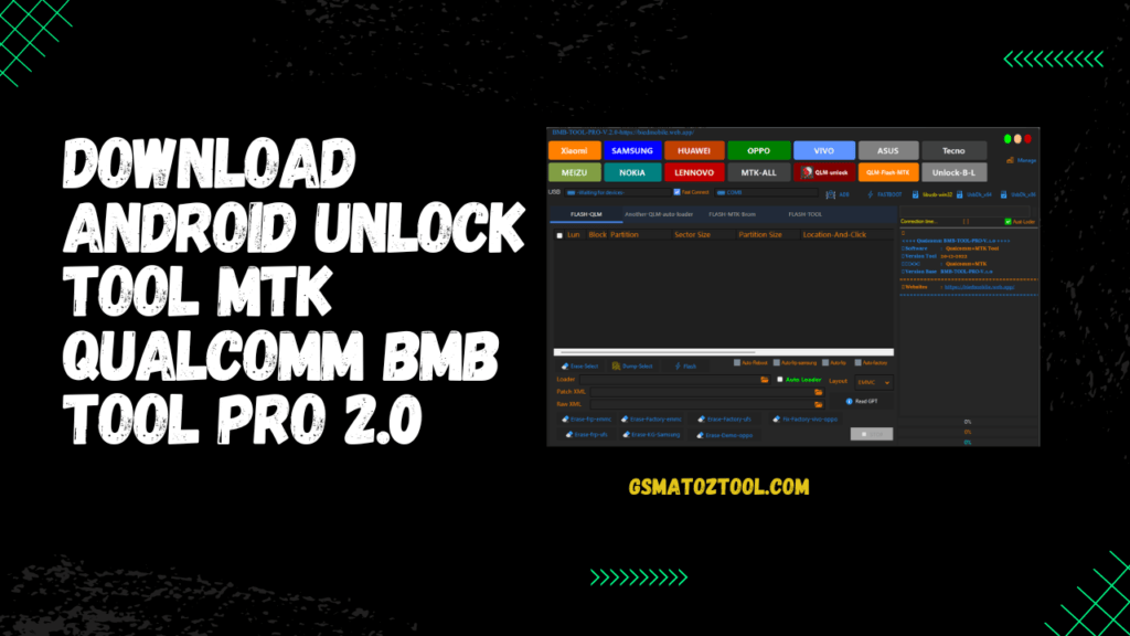 Bmb tool pro v2. 0. 7 xiaomi samsung android bl unlock flash tool