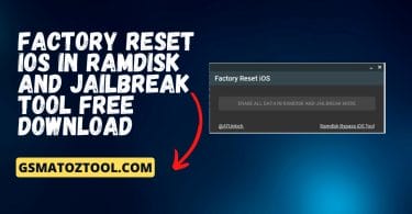 Factory Reset iOS in Ramdisk and Jailbreak Tool Free Download