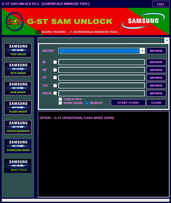 G-st samunlock v5. 5 samsung frp tool