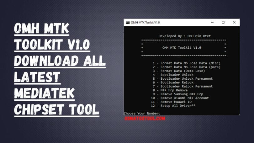 OMH MTK Toolkit Mediatek Chipset Tool Free Download 