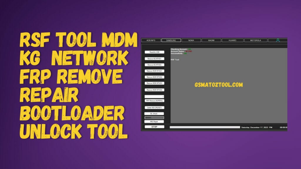 Rsf tool - mdm/kg/network unlock