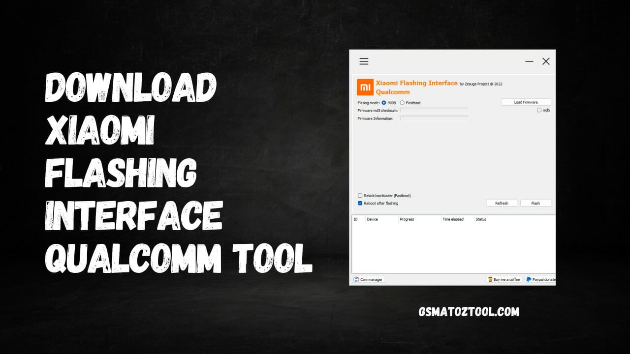 Xiaomi flashing interface qualcomm tool