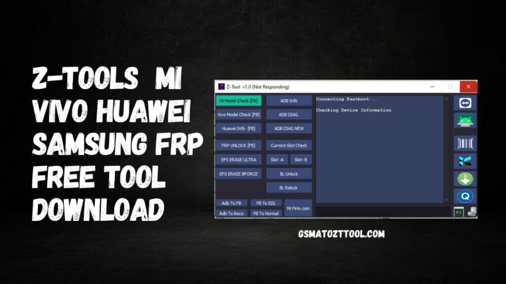 Z-tool v1. 0 crack frp unlock efs erase bforce firmare download