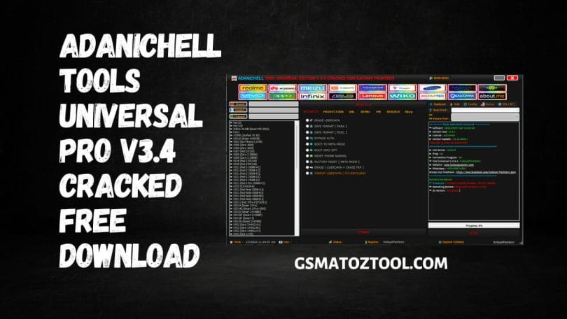 Adanichell Tools Universal Pro V3.4 FRP/ UserLock/ Bootloader Unlocker Tool