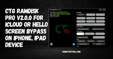 Download CTG Ramdisk Pro V2.0.0 For iCloud or Hello Screen Bypass Tool