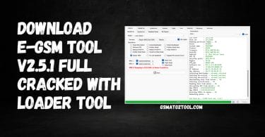 E-GSM TOOL v2.5.1 With Free Loader Login No Need Activation Tool