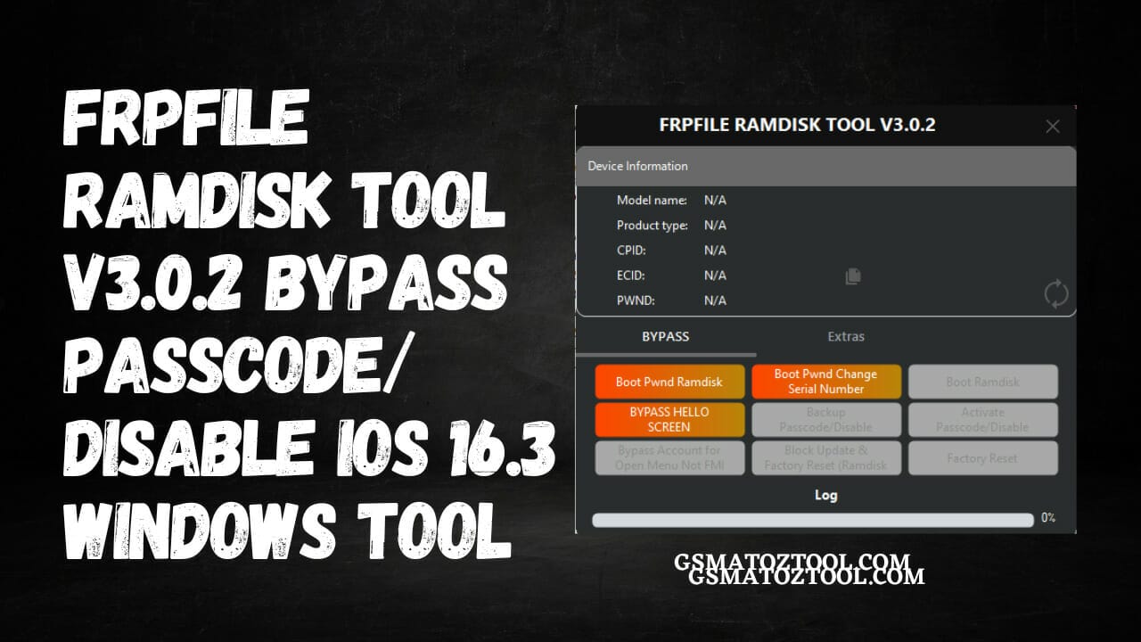 Frpfile ramdisk tool v3. 0. 2 bypass passcode disable ios 16. 3 windows tool Frpfile ramdisk tool v3. 0. 2 bypass passcode disable ios 16. 3 windows tool
