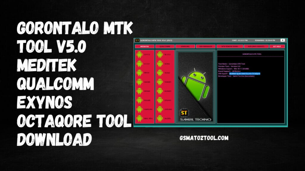 Download gorontalo mtk tool v5. 0 meditek-qualcomm tool