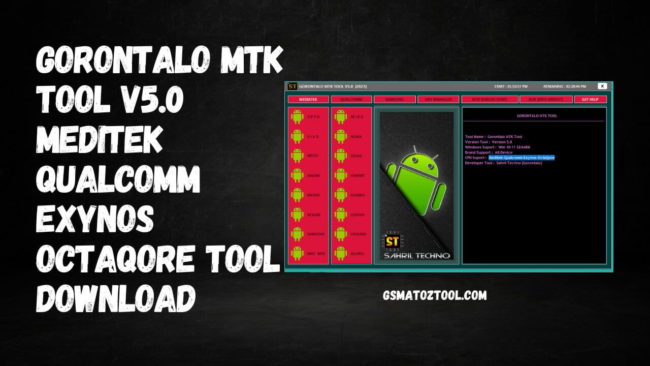 Download gorontalo mtk tool v5. 0 meditek-qualcomm tool