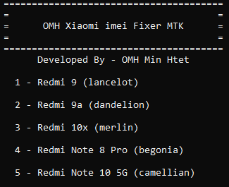 Download omh xiaomi imei fixer mtk tool